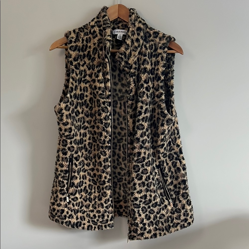 CalvinKlein Leopard Print Vest